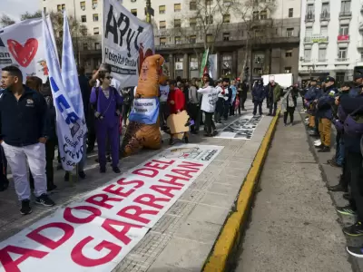 Trabajadores del Garrahan se movilizaron para rechazar el veto. (Foto ilustrativa)