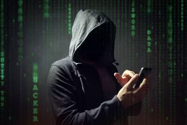 Celular vulnerado.