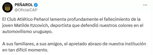 Publicaci�n de Pe�arol.