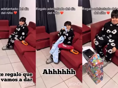 La reacci�n de este ni�o conmueve al mundo.