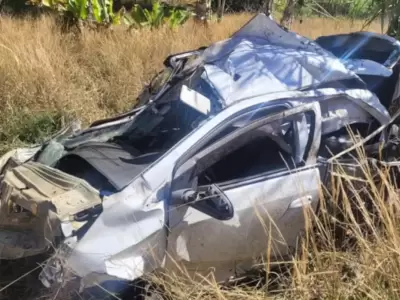 El auto de la tragedia.