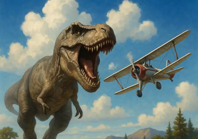 Dinosaurios al vuelo: as es el crossover de Jurassic World en Microsoft Flight Simulator 2024