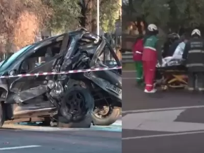 Triple choque en General Paz.