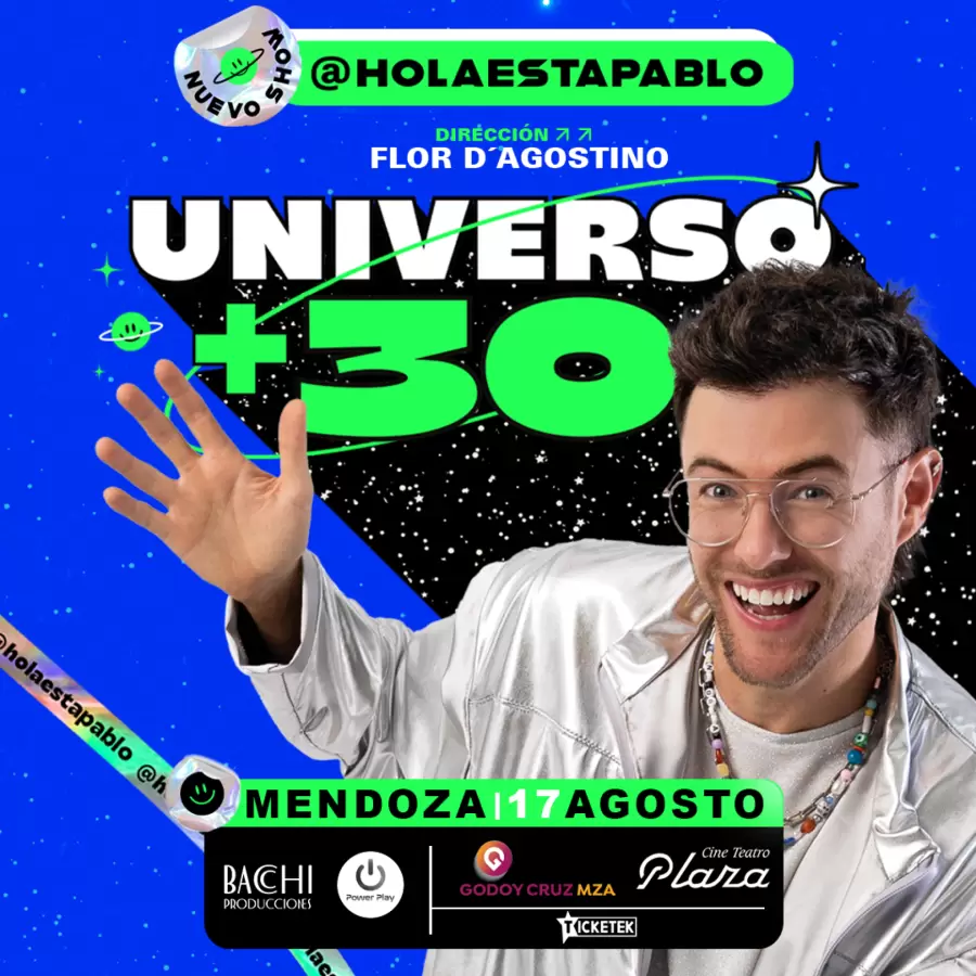 Pablo Albella estrena su nuevo show "Universo +30": humor y emociones en el Teatro Plaza.
