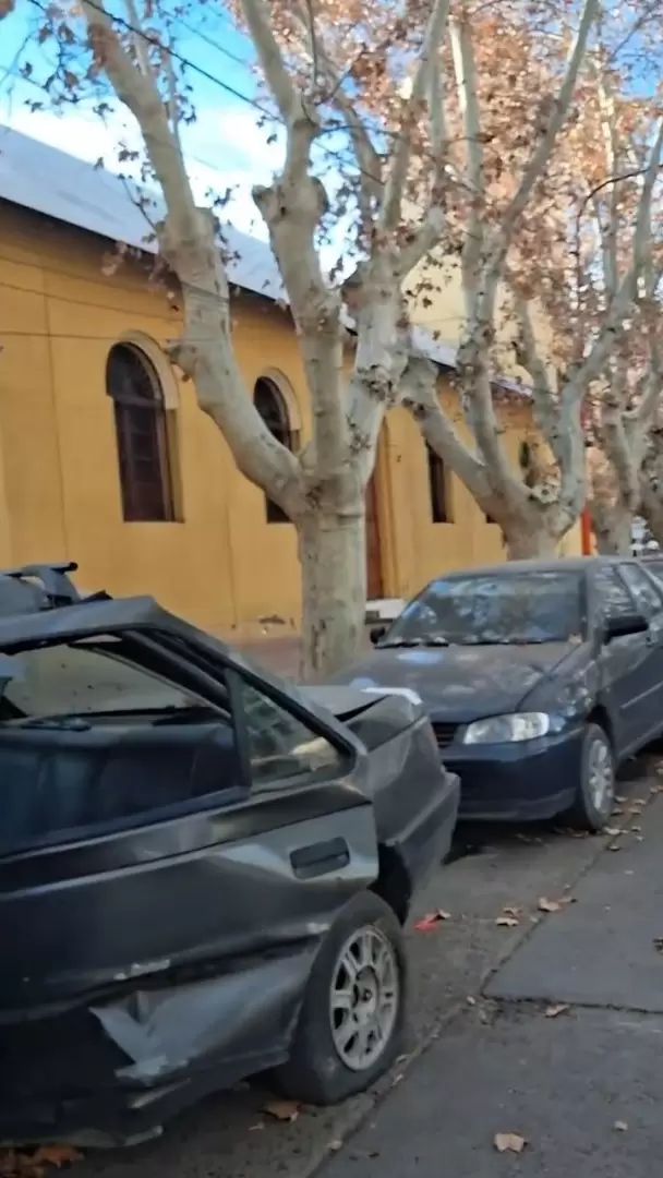 Autos chocados.