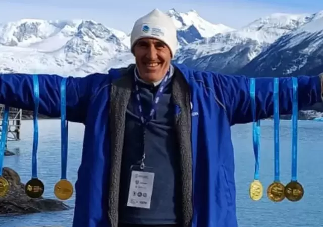 Dar�o Silva, el mendocino que brill� en el Mundial de nataci�n.