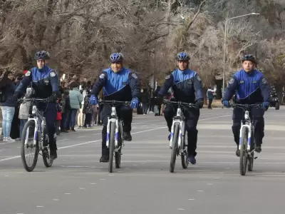 La polic�a en bicicleta detuvo a las mecheras del centro de Mendoza/