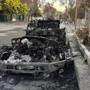 Video: prendieron fuego la camioneta de Marcos Rojo valuada en $100 millones