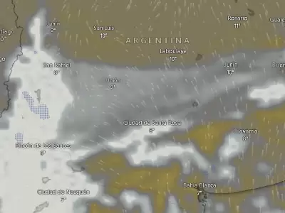 El frente fr�o comenz� a afectar a la provincia de Mendoza durante las �ltimas horas del martes 12 de agosto de 2025.