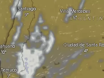Mendoza bajo la influencia del frente fr�o que ingres� al continente ayer mi�rcoles 13 de agosto.