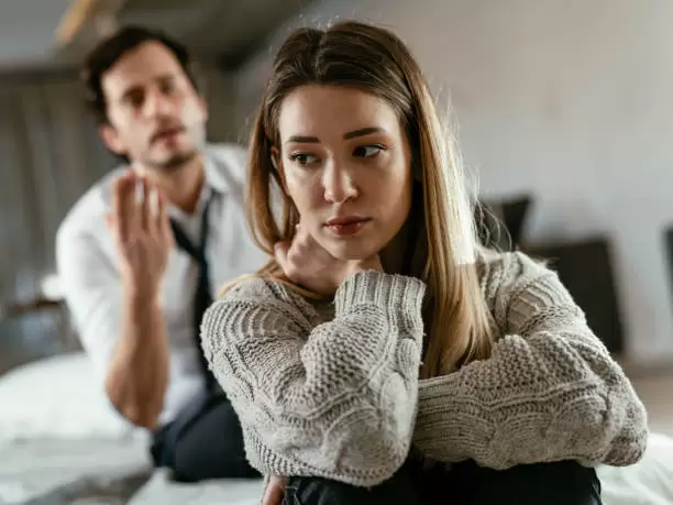 Pareja en crisis.