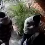 VIDEO | Ocho encapuchados intentaron robar una casa y la alarma frustr� el ataque