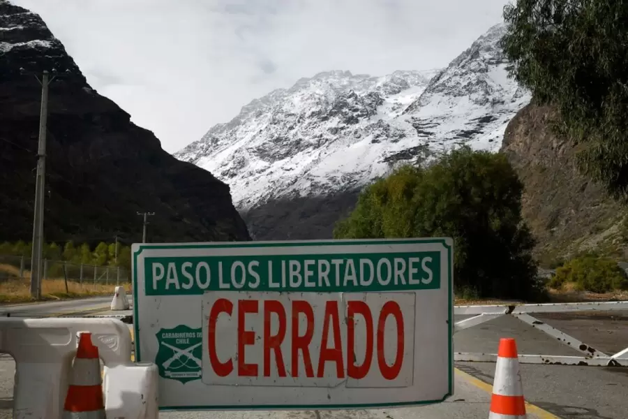 El cierre se decidi� desde el lado chileno, por motivos clim�ticos.