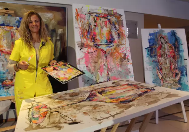 La artista Paola Puliafito y sus obras/