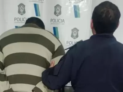 El sujeto fue detenido por la Polic�a. (Imagen: gentileza Cr�nica)