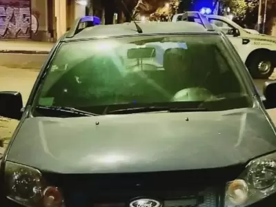 El rodado en el que encontraron sin vida al expolic�a. (Foto: gentileza)