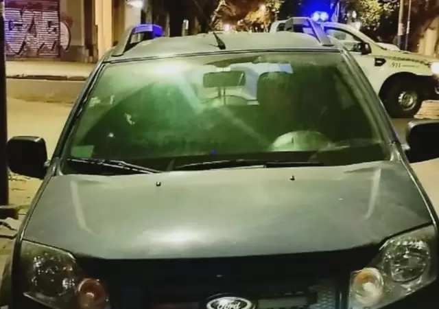 El rodado en el que encontraron sin vida al expolic�a. (Foto: gentileza)