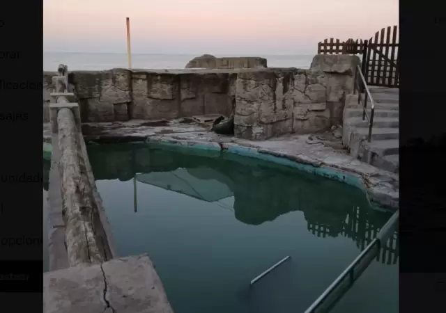 Abandono total del ex  Aquarium Mar del Plata.