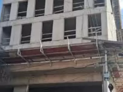 El edificio en construcci�n donde ocurri� la tragedia. Imagen: Facebook