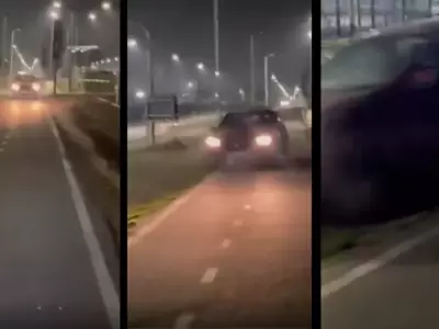 Un conductor al borde de la tragedia en pleno centro de Neuqu�n.