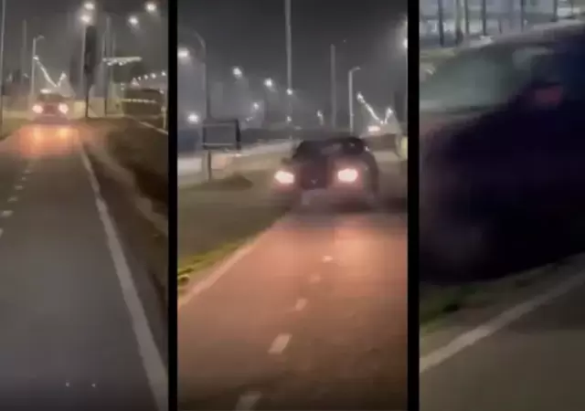 Un conductor al borde de la tragedia en pleno centro de Neuqu�n.