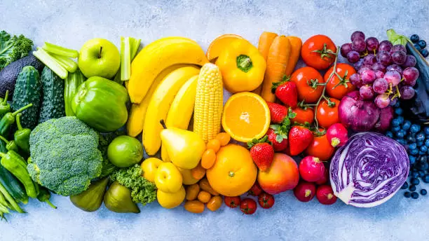 Frutas y verduras.