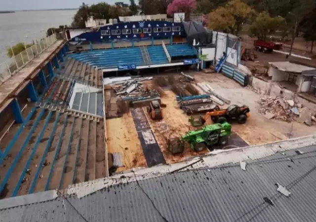 As� va quedando el estadio de Regatas.