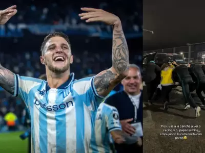 Pardo, el h�roe de Racing en Copa Libertadores.