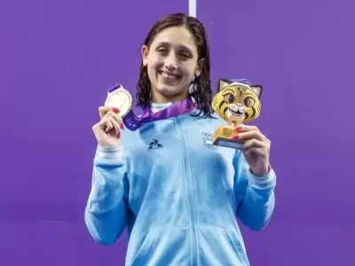 Agostina Hein gan� la medalla de oro en 800 metros.