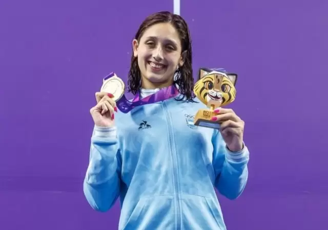 Agostina Hein gan� la medalla de oro en 800 metros.
