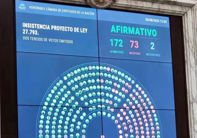 Votaci�n en Diputados.