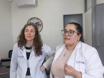 Mar�a Marta Abate y Gisel S�nchez.