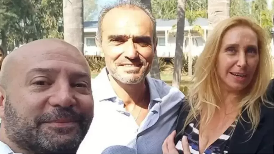 Spagnuolo junto a Lule Menem y Karina Milei