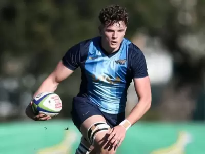Aitor Bildosola integr� el plantel de Los Pumas para jugar con Uruguay en julio pasado.