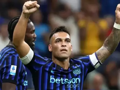 Lautaro anot� en la goleada del Inter