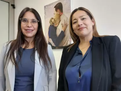 Las senadoras mendocinas que reclaman apoyo a su proyecto. Fotio: Daniel Gallardo)