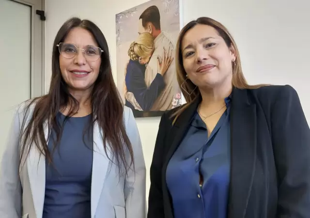 Las senadoras mendocinas que reclaman apoyo a su proyecto. Fotio: Daniel Gallardo)