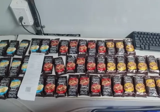 Los chocolates que quiso llevarse sin pagar/ Fuente: Tiempo de San Juan