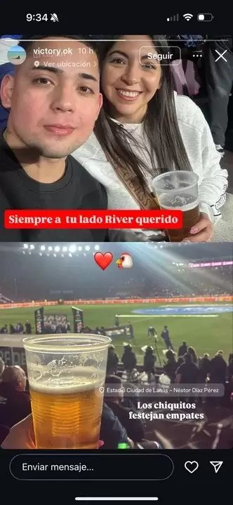El posteo de la novia del goleador de Lan�s