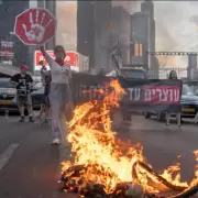 Los israel�es tomaron las calles exigiendo el fin de la guerra en Gaza
