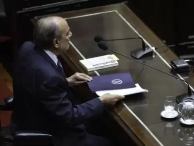 Guillermo Francos en la C�mara de Diputados de la Naci�n en una sesi�n especial pasada.