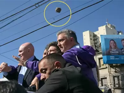 Ataque a Milei en Lomas de Zamora.