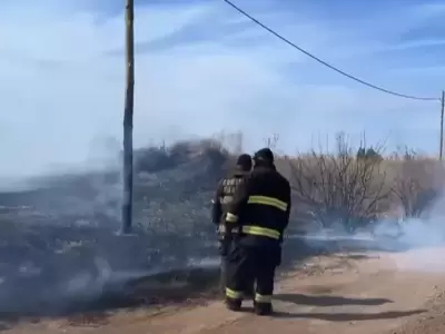 Incendio en Las Heras.