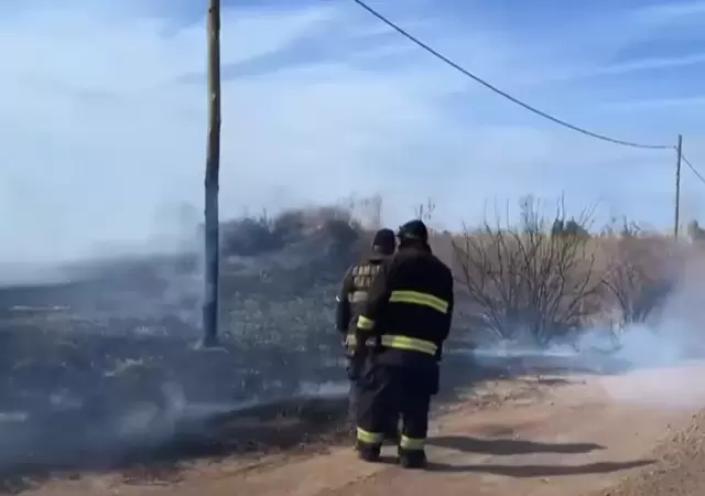 Incendio en Las Heras.