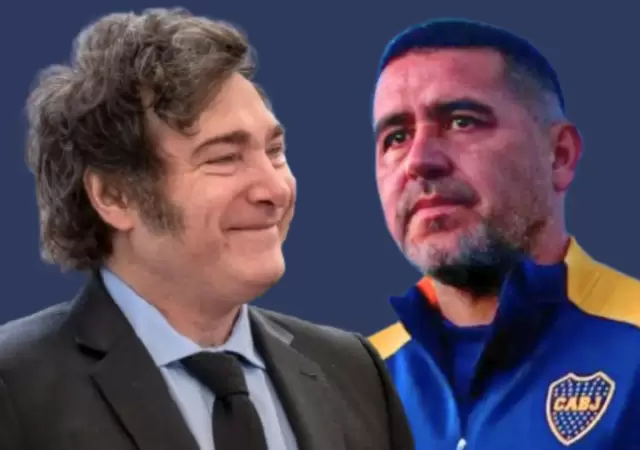 Milei le volvi a pegar a Riquelme.