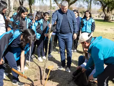 Juegos, investigaci�n, y cuidados. El D�a del �rbol en el Parque San Vicente.