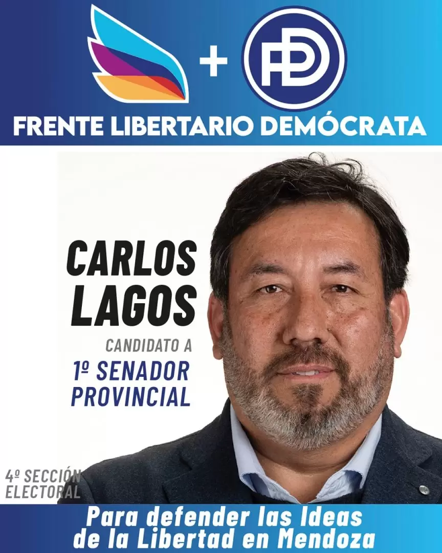 Carlos Lago candidato a senador provincial del Frente Libertario Dem�crata por Ciudad/