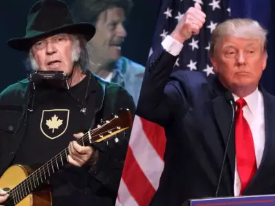 Neil Young y Donald Trump tienen un hist�rico enfrentamiento.