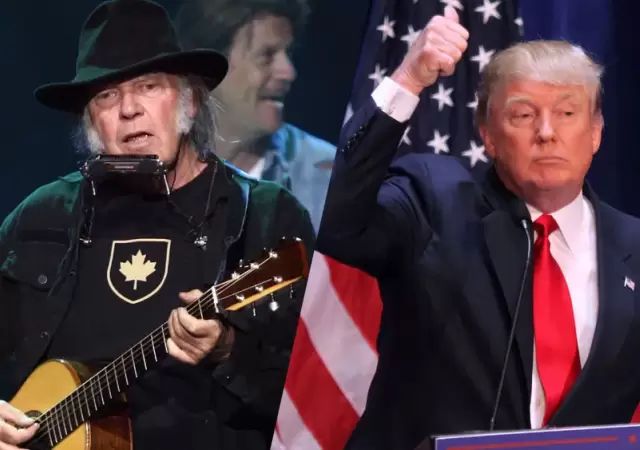 Neil Young y Donald Trump tienen un hist�rico enfrentamiento.