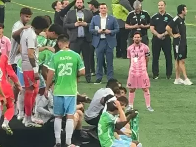 El desconsuelo de Leo Messi.